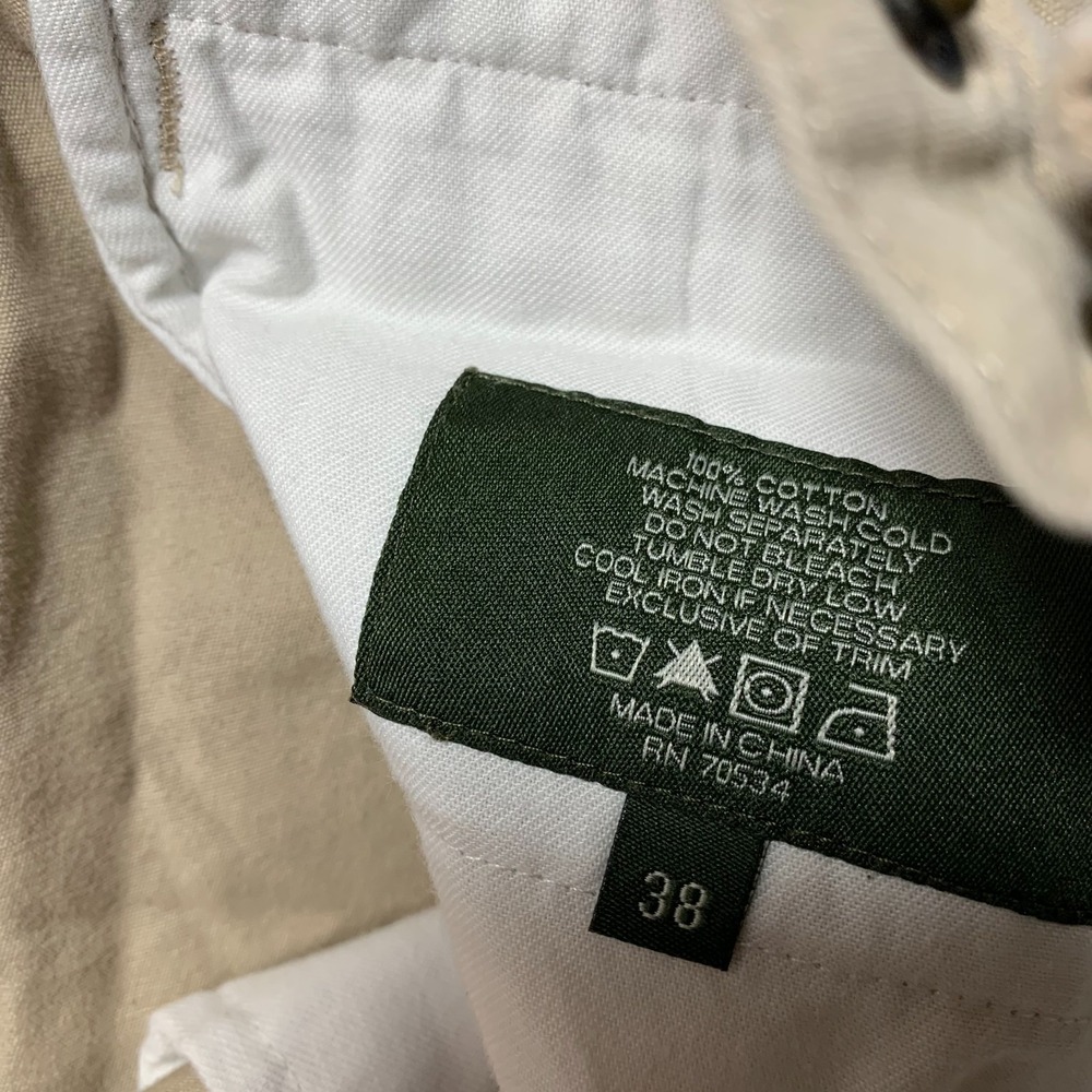 ORVIS Pants Mens 36x29 Measured Cargo Hiking Beige Tag: 38 - Picture 9 of 9